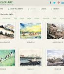 Watercolor Website Gallery Screen Shot